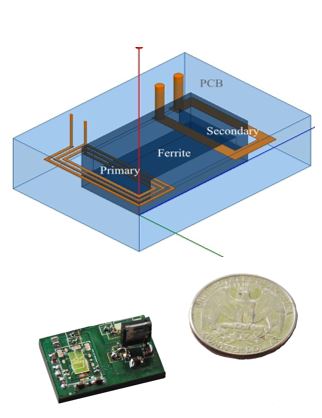 Design, and fabricated PCB of transformer